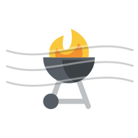 pixel perfect icon Barbecue Fire